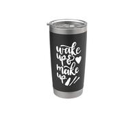 Maquillage à lèvres Wake Up And Make Up Cute Beauty Gobelet isotherme en acier inoxydable double paroi