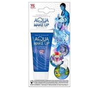 Maquillage Aqua - WIDMANN - 02383 - Couleur Bleu - Tube 30ml - Cosmétiques Festifs
