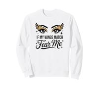 Maquillage Artist Winged Liner Fear Me MUA Cosmétologist Diva Sweatshirt
