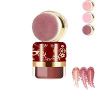 Maquillage Blush Poudre Fards à joues pour le visage, aspect naturel pour tous les tons de peau, palette de surligneur de fard à joues mat avec bouffée douce, maquillage de poche léger (Autumn Berry)