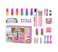 Maquillage Calendrier de l'Avent Filles,Coffret Cosmétique Calendrier de Compte à Rebours de 24 Jours | Kit Cosmétique Fêtes Déguisement Jeu de Rôle pour