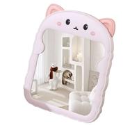 Maquillage de bureau créatif ours princesse dessin animé plat avec support Dortoir Dressing Voyage Pliable, D