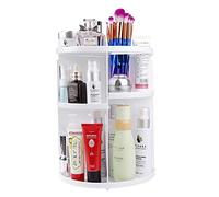 Maquillage de Organisateur, Rotatif 360 Degrés Rangements pour Produits Cosmétiques Bijoux Présentoir, Réglable Vanity Organisateurs Salle De Bains Étagères Comptoir