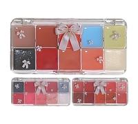 Maquillage de palette de lèvres - 10 couleurs de peinture cosmétique pour les lèvres, brillant à lèvres teinté en gelée, kit de maquillage de rouge à lèvres hydratant longue durée pour femmes dames