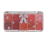 Maquillage De Palette Féminine - Kit De Couleur Pour Les Lèvres, Crème Pour Lèvres | 10 Nuances Palettes De Brillance Teintée De Gelée, Collection De Rouge À Lèvre Hydratante Cadeau De Maquillage Dur