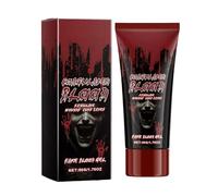 Maquillage de sang de scène, gel sanguin,Sang de vampire - Maquillage de vampire, 1,76 oz de sang d'Halloween, lavable, maquillage spécial, réaliste, pour faux saignement de nez, Halloween,
