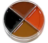 Maquillage De Théâtre Professionnel Pour Démons - Kit De Maquillage Horreur Crème - 4 Couleurs - Halloween Carnaval Fête À Thème