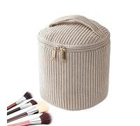Maquillage de voyage - En velours côtelé de capacité de maquillage de voyage, crayon de capacité en velours côtelé, maquillage doux pour femmes, filles, B, Consulte la descripción