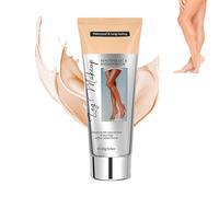 Maquillage des jambes sans Transfert,Maquillage couvrant les veines des jambes Imperméable à l'eau,Fond de Teint Longue Durée pour le Corps Flawless Looking Legs - 3.5 Oz(#2 Medium Golw)