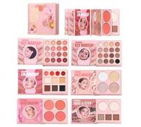 Maquillage Des Yeux - Palette De Fards À Paupières | Poudre Surligneur Longue Durée | Kit De Palette De Contour Et De Fard À Joues Artistique Mélangeable | Pour Femmes Filles Saint Valentin Mariage Vo