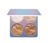 Maquillage en poudre à lever quatre couleurs haute brillance pour améliorer la Poudre de à paupières Glitter Highlight Poudre pour éclaircir les contours du visage Maquillage des joues (C, One Size)