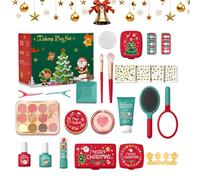 Maquillage Enfant | Coffret Cosmétique Noël Fille | Kit Maquillage Jeu Symbolique Maternelle | Cadeau Stocking Noël Fête Anniversaire Fille 3 5 Ans