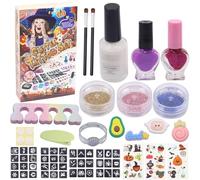 Maquillage Enfant Halloween, Kit Tatouage Paillettes Enfant, Tatouage Ephemere Enfants, Paillettes Visage Festival Tatouage Enfants Fille, Tatouage Paillette pour Halloween Carnaval Cadeau Fille