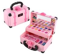 Maquillage Enfant Jouet pour Fille, Kit de Make-up Lavable Enfant Non Toxique Con Valise Maquillage Enfant