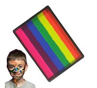 Maquillage Enfant Visage | Palette Corps Arc-en-| Peinture à l'Eau 6 Couleurs pour Carnaval Mariage Halloween Noël Cosplay Fête d'Anniversaire Adulte