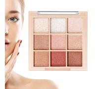 Maquillage fard à paupières | Palette d'ombres à paupières 9 couleurs - Maquillage naturel pour les yeux nude multicolore longue durée, fard à pour débutants