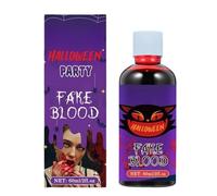 Maquillage faux sang pour Halloween, sang de vampire réaliste, idéal pour les déguisements, les maisons hantées et les jeux de rôle.