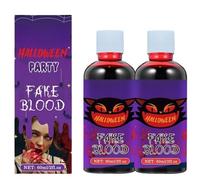 Maquillage faux sang pour Halloween, sang de vampire réaliste, idéal pour les déguisements, les maisons hantées et les jeux de rôle.