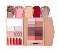 Maquillage Femme, Fard À Paupière Palette Maquillage Yeux, Maquillages Enfant avec Rouge à Lèvre, Pinceaux, Bâton Contour, Correcteur, Fard à Joues