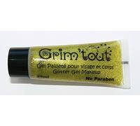 Maquillage - Gel pailleté - Or - Tube 25 ml - Grim'tout