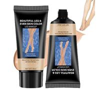 Maquillage jambes waterproof sans transfert, maquillage jambes pour couvrir les veines, maquillage couvrant tatouage, maquillage jambes et cicatrices, perfecteur corps longue tenue (2 Pièce)
