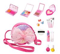 Maquillage Jouet - 26 Pièces Lavables, Réalistes Et Éducatives,Trousse de Princesse Cosmétique pour ,pour Les de 3 à 12 Ans Fête Cosplay Noël Anniversaire