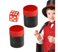 Maquillage magique des dés - Dés magiques Jeu Dés drôles Magie Obéissant | Maquillage de dés classiques simples avec changement de numéro de point, dés de mentalisme Magic Stage Illusion Props Toy