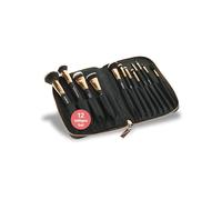 Maquillage Maquillage Marque Fantasy Model Brush sur Zip Sac, Pièces, Noir/Cuivre