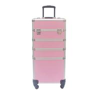 Maquillage Maquillage Valise Cosmétique Chariot Coiffure Beauty Case 4 en 1 Rose