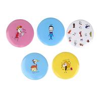 Maquillage Miroir Poche Compacte Petit Mini Portable Cosmétique Fille Rond Dessin Animé Petit Rond Miroirs Couleur Aléatoire 2020 Nouveau