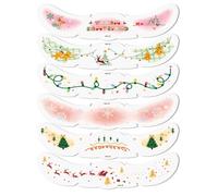 Maquillage pailleté de Noël pour le visage, effet poussière de fée, 30 tatouages éphémères pailletés pour le visage, décorations de fête temporaires, maquillage pailleté mignon(#A)