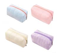 Maquillage Peluche Doux Imperméable Maquillage Peluche Doux(4pcs) | pour velours doux, grande capacitÃ©, protection cosmÃ©tiques, texture luxueuse, style Ã©lÃ©gant