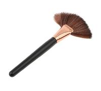 Maquillage Pinceau Maquillage Professionnel Fan Brosse Pour Le Visage Surligneur Fard À Joues Powder Contour Bronzer Pommettes -1pc Noir