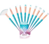 Maquillage Pinceaux Set 3d Brosse À Maquillage En Forme De Sirène Professionnel Brosses À Cosmétiques Pour Fond De Teintcrème En Poudrefard À Jouesombre À Paupières11 Pièces
