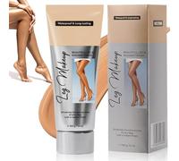 Maquillage pour Jambes Imperméable, Crème de Recouvrement, Fond de Teint Perfecteur de la Peau, Sans Transfert, Couverture Jambes pour Veineuse, Peau Noire, Cicatrices, Tatouages (Bronze)