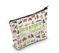 Maquillage souvenir de Nouvelle-Zélande Culture Nouvelle-Zélande, cadeau de voyage en Nouvelle-Zélande, cadeau pour les amateurs de Nouvelle-Zélande, In New Zealand Bag EU, Trousse à cosmétiques avec