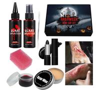 Maquillage spécial FX, kit de maquillage SFX - Kit de maquillage professionnel Halloween | SFX - ensemble de collection de cosmétiques pour cosplay et films, kit de peinture faciale effrayante pour Ha