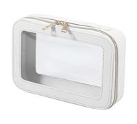 Maquillage Transparent - pour cosmétiques Transparent, étui de Voyage Multifonctionnel, étui étanche à glissière | Organisation cosmétique féminine Pratique pour Les Soins quotid, Beige,