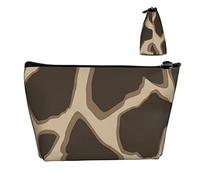 Maquillage Voyage Trousse Cosmétique Sac Girafe Peau Léopard, Drôle Filles Crayon/Brosse/Pièce De Stockage Crayon Porte-Stylo Organisateur avec Fermeture Éclair Durable