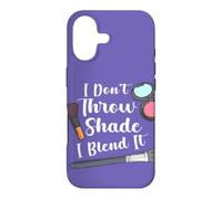 Maquilleur Humoristique avec Citation « I Don't Throw Shade I Blend It » Coque pour iPhone 17