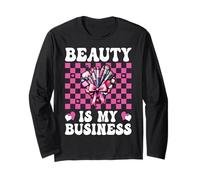 Maquilleur MUA Girl Mom Coquette Beauty is My Business Manche Longue