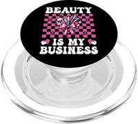 Maquilleur MUA Girl Mom Coquette Beauty is My Business PopSockets PopGrip pour MagSafe