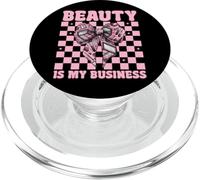 Maquilleur MUA Girl Mom Coquette Beauty is My Business PopSockets PopGrip pour MagSafe