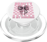 Maquilleur MUA Girl Mom Coquette Beauty is My Business PopSockets PopGrip pour MagSafe