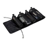 Maquillo Rolls Ups Pouch - Sac de toilette de 53 x 22 x 5 cm, sacs de maquillage, rouleaux de réglage faciles, organisateurs d'emballage pliables pour femmes | Apprenez des cas de vacances V, noir