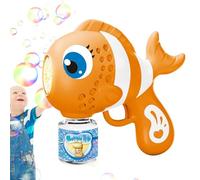 Máquina De Hacer Pompas De Jabón, Máquina De, Divertido Burbujero Con Luces Y Sonido - Dispensador Portátil Con 16 Boquillas Para Fiestas Infantiles, Cumpleaños, Jardín Y Celebraciones De Año