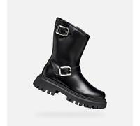 Geox J Maquinnens Girl Bottines à la Cheville, Noir, 40 EU