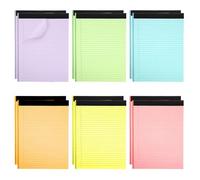 MAQUITA 12 Pcs Colored Legal Pads Letter Size 40 Sheets Per Notepads Micro Perforated Notebook Writing Pad for home, office or business(8.3'' x 11'')