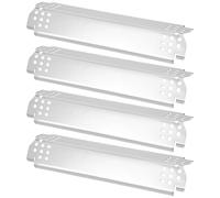 MAQUITA Lot de 4 plaques chauffantes de rechange en acier inoxydable de 37,1 cm pour barbecue à gaz Nexgrill 720-0830H, 720-0783E, 720-0896, Grill Master 720-0697, 720-0737