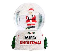 Maqulae Boule de Cristal Lumineuse de Noël, Veilleuse de Bureau avec Motif Lilliputien Peint à la Main, pour Décoration de Cadeau de Réveillon de Noël (Vieil homme petit)